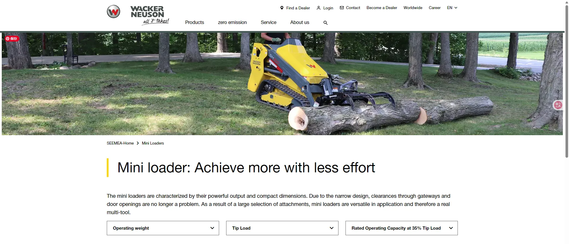 Wacker Neuson Mini loader
