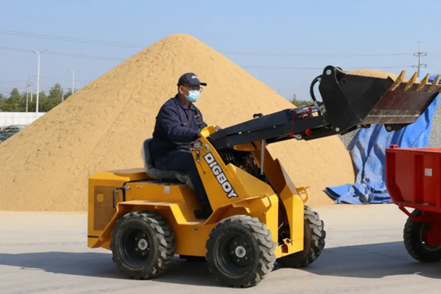 Sit-on skid steer loader