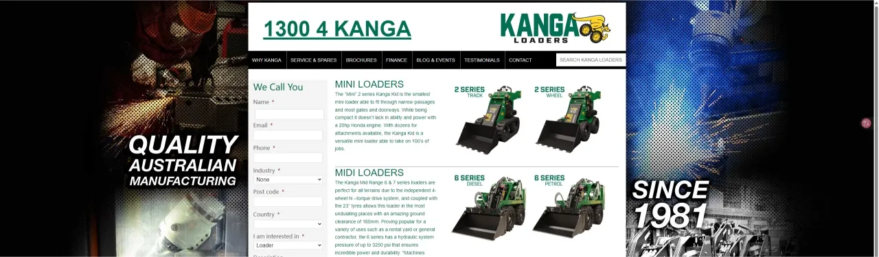 Kanga mini skid streer loader