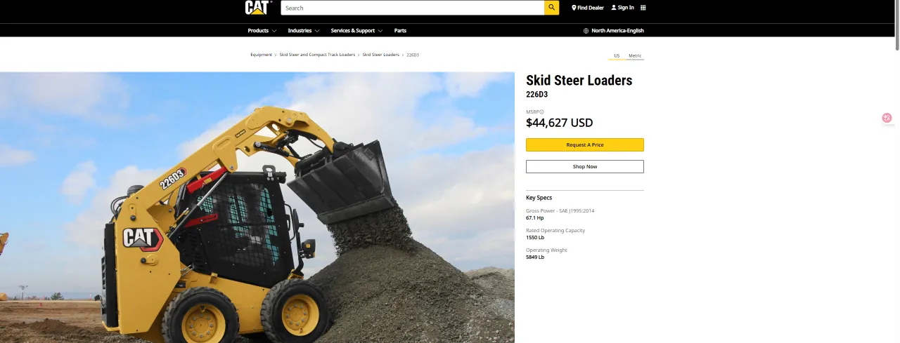 Skid Steer Loaders 226D3 Caterpillar CAT