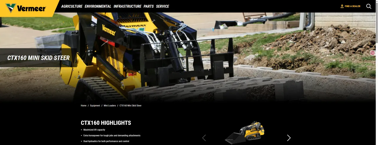 Vermeer CTX160 Mini Skid Steer