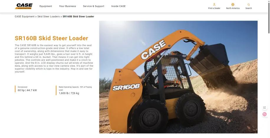 case SR160B Skid Steer Loader (1)
