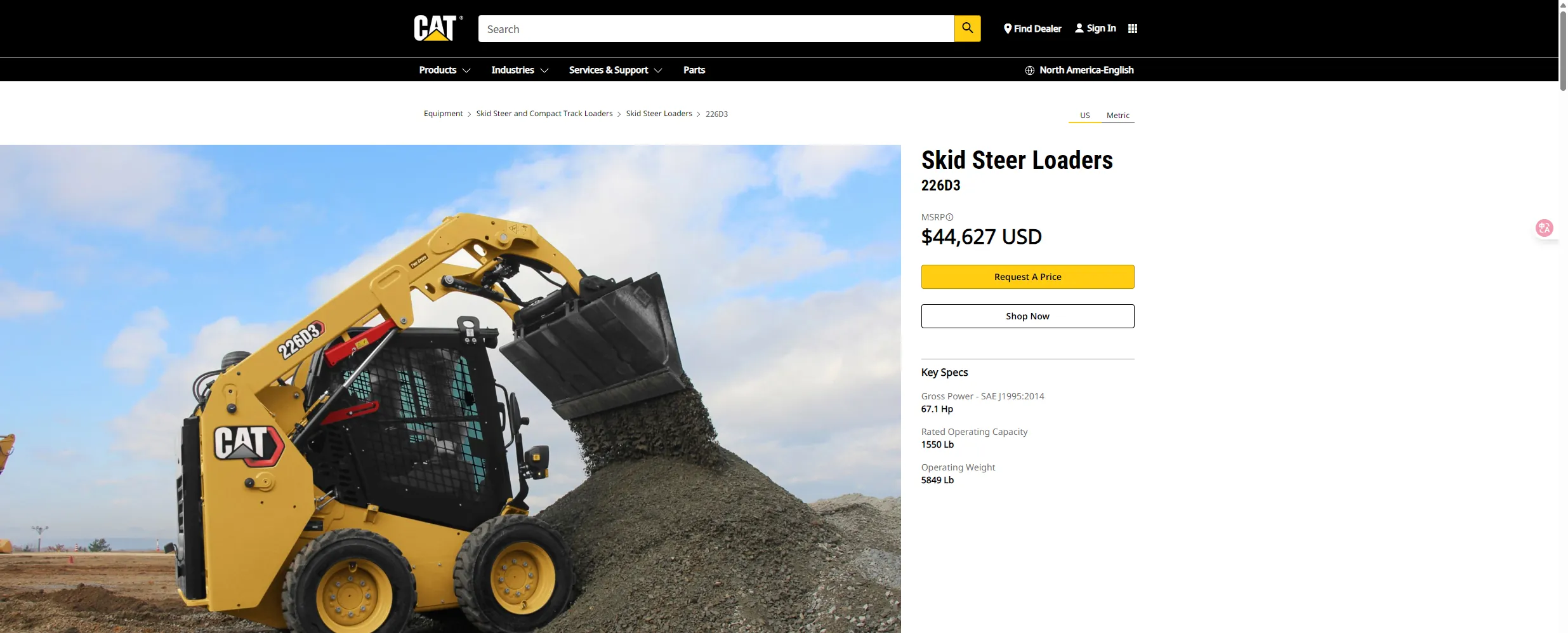 CAT Skid Steer Loaders 226D3